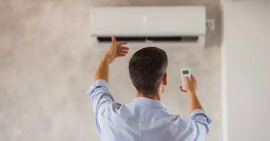 Turning on AC unit